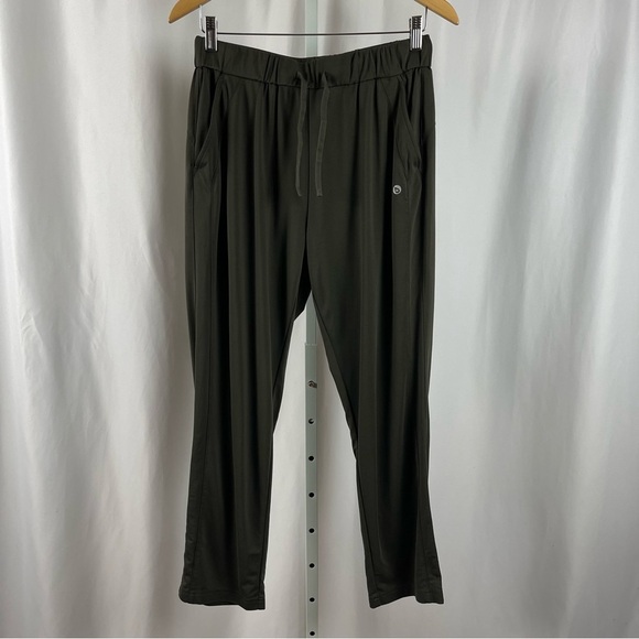 BaLeaf Medium Olive Straight Leg Athletic Pants Workout Athleisure Joggers Gym - Picture 1 of 6
